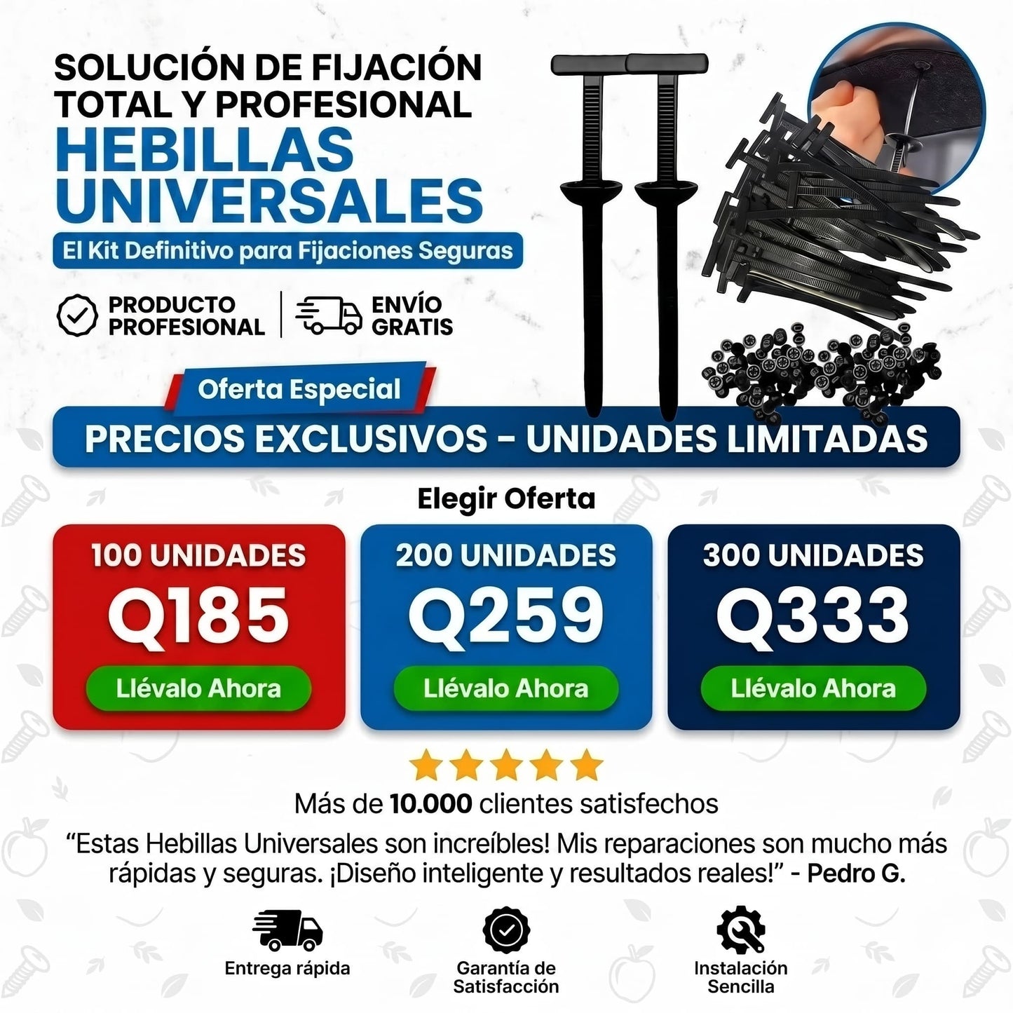 Hebillas de Nylon para reparación