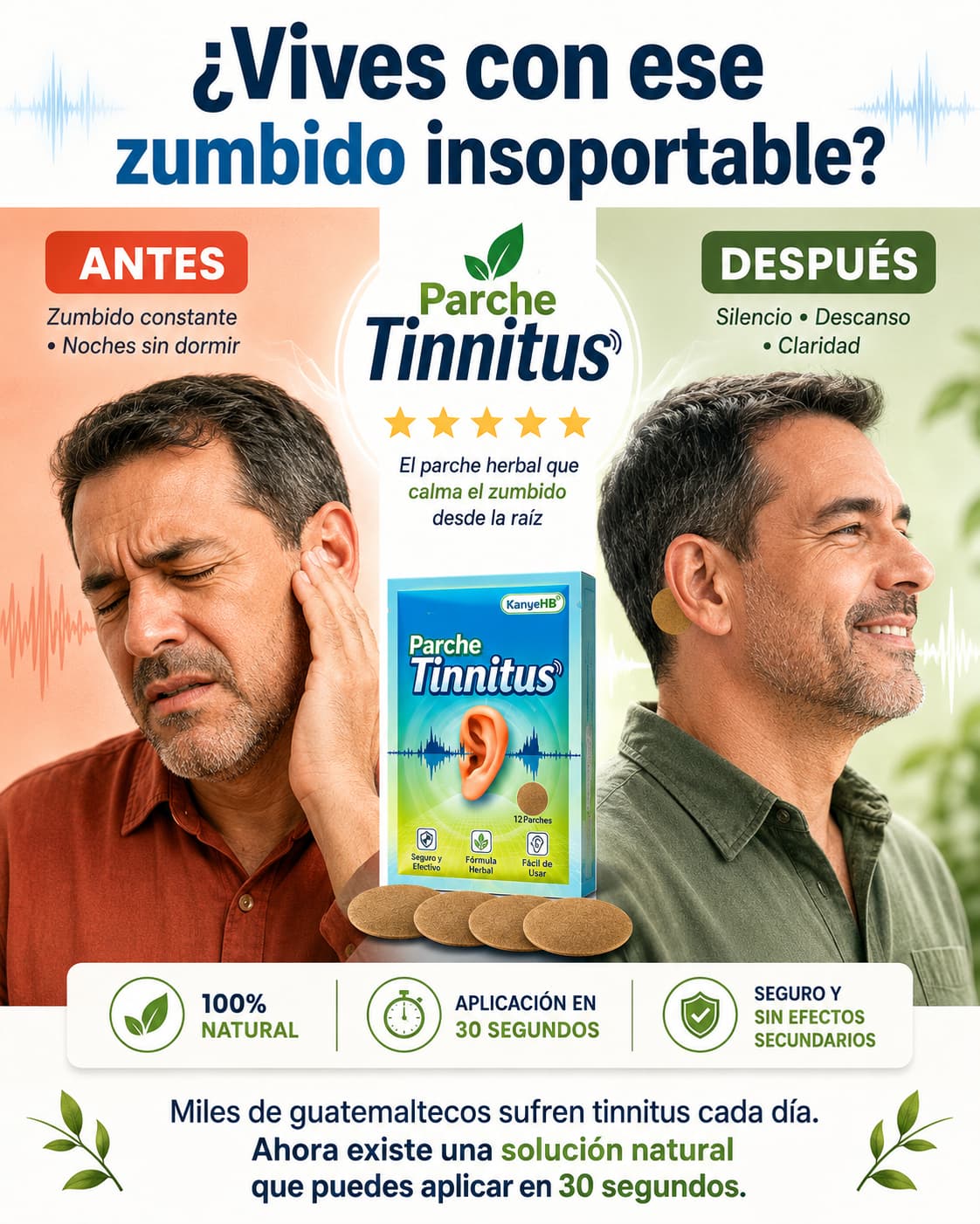 Parches  Tinnitus 2x1