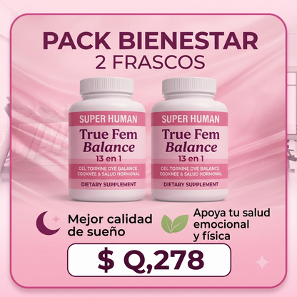 True Fem™ 60 Cápsulas - Recupera tu Salud Femenina y  Equilibrio Hormonal + Envío Gratis