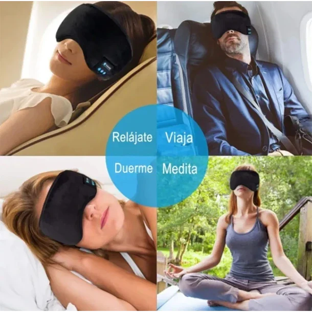 🔥 ¿Te Cuesta Dormir Por La Luz O El Ruido?: Antifaz Bluetooth y Sonido + ENVÍO GRATIS