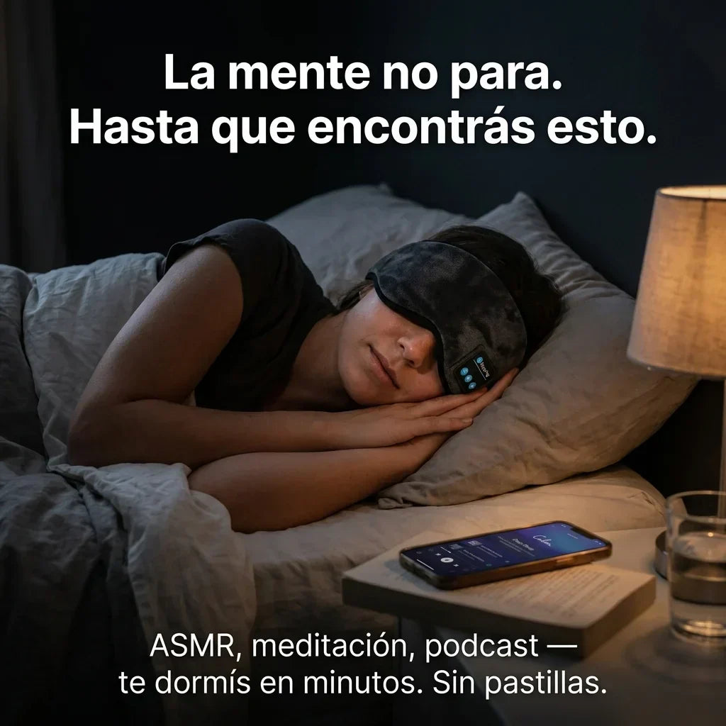 🔥 ¿Te Cuesta Dormir Por La Luz O El Ruido?: Antifaz Bluetooth y Sonido + ENVÍO GRATIS