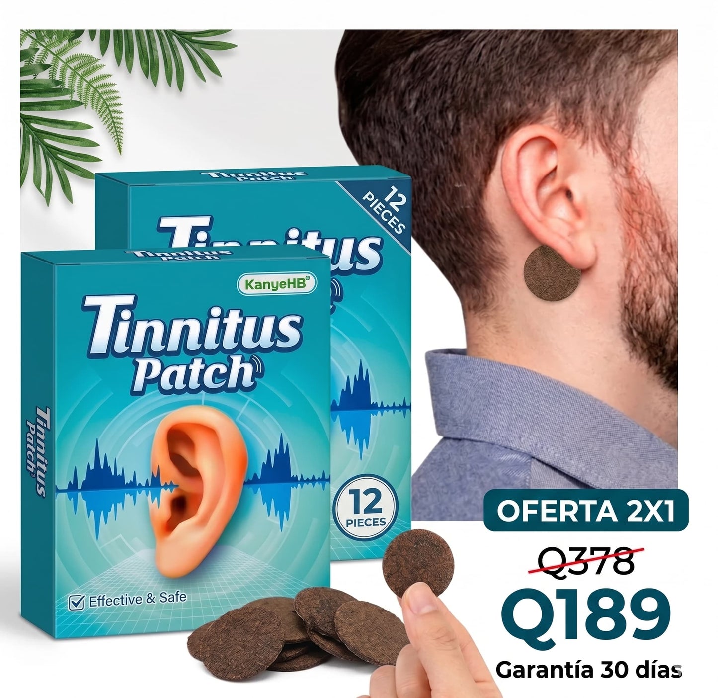 Parches  Tinnitus 2x1